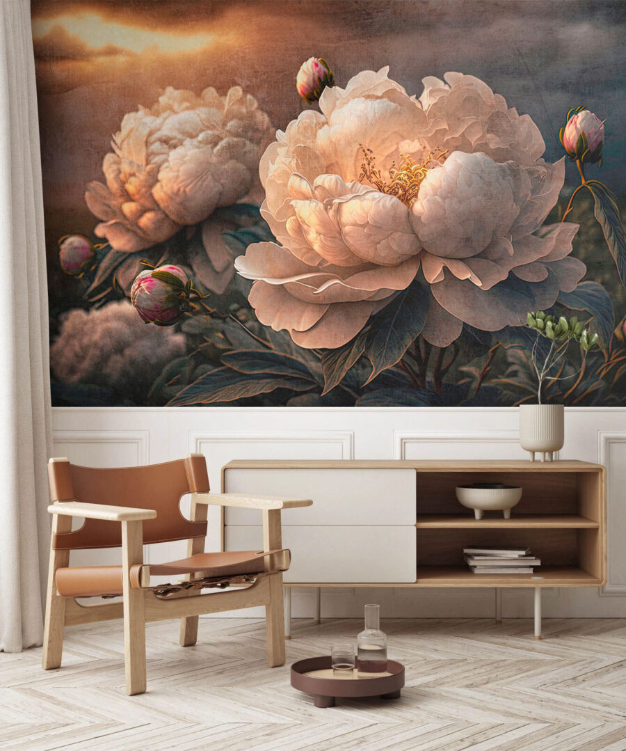 Fleurs en lumière douce — intérieur 3