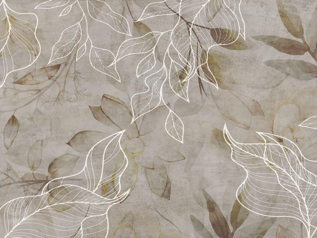 Feuilles élégantes — motif complet