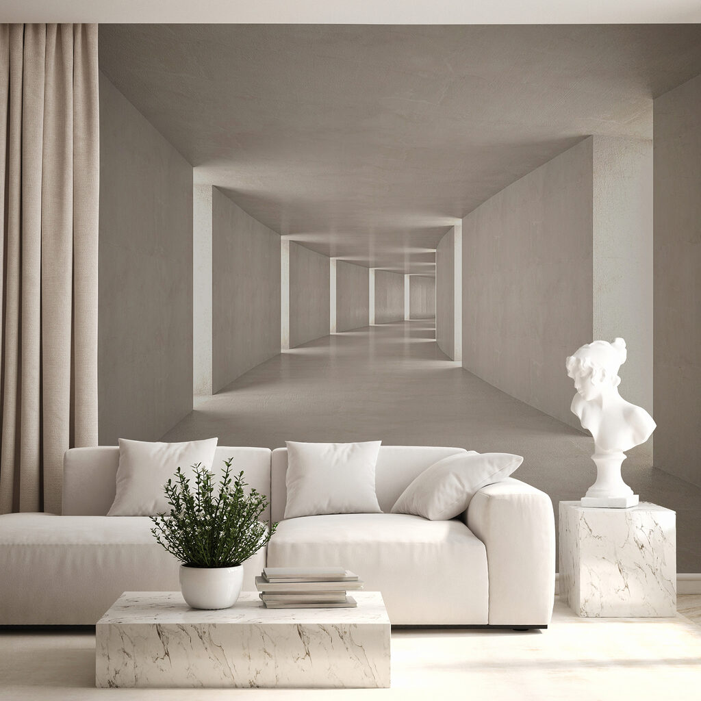 Long couloir en perspective — intérieur 5