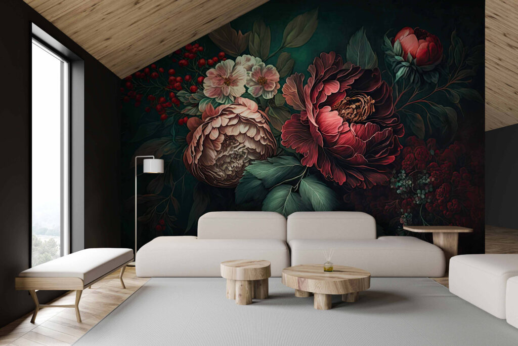 Fleurs et petites baies — intérieur 3