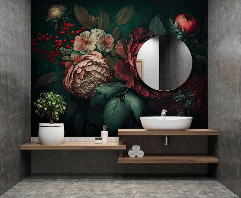 Fleurs et petites baies — intérieur 1