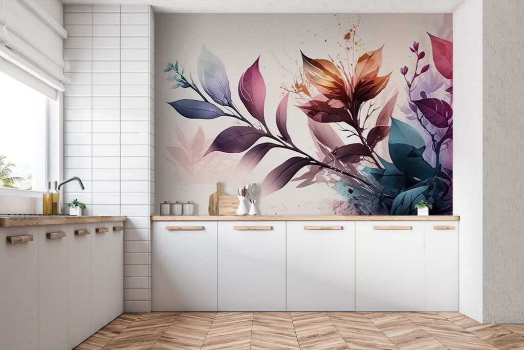 Rameau aux couleurs flamboyantes dans un intérieur