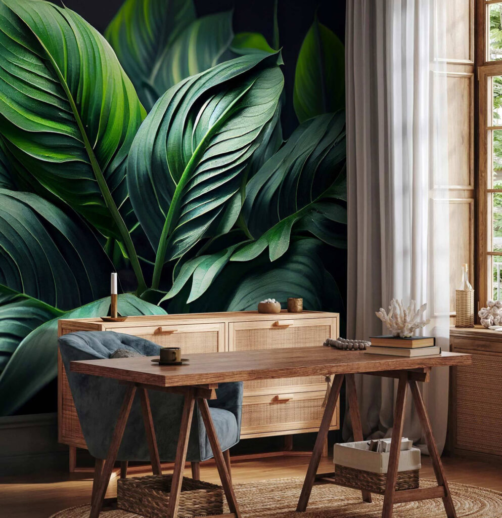 Feuillage en lumière douce — intérieur 3