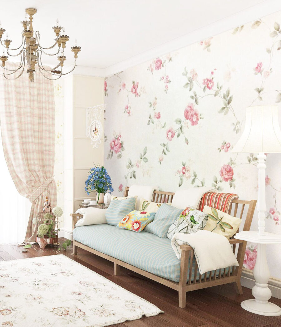 Petites fleurs roses — intérieur 1