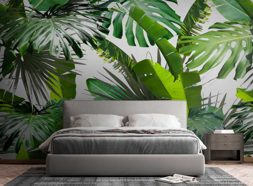 Feuilles tropicales vertes — intérieur 2