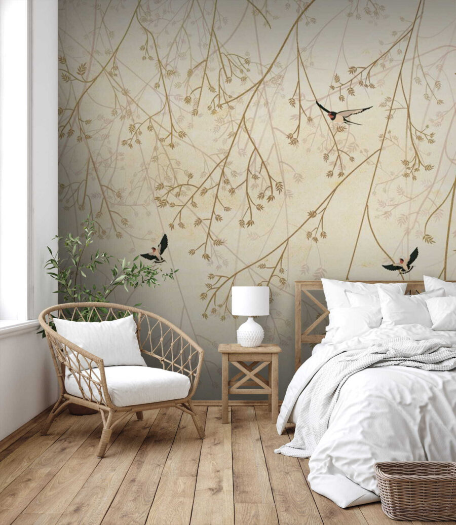 Oiseaux dans les branches — intérieur 2