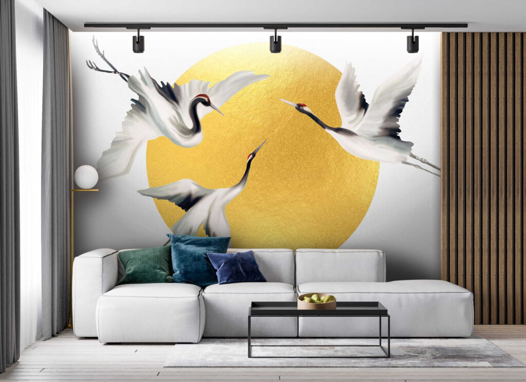 Grues en vol — intérieur 3