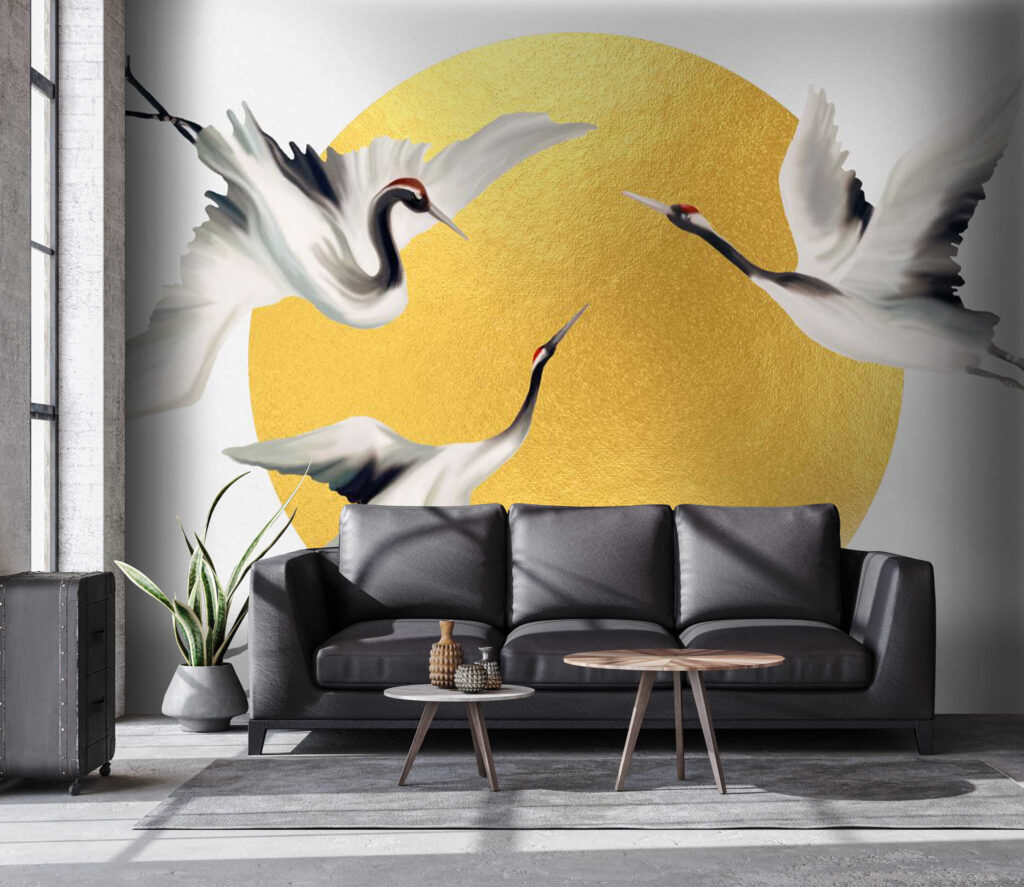 Grues en vol — intérieur 4