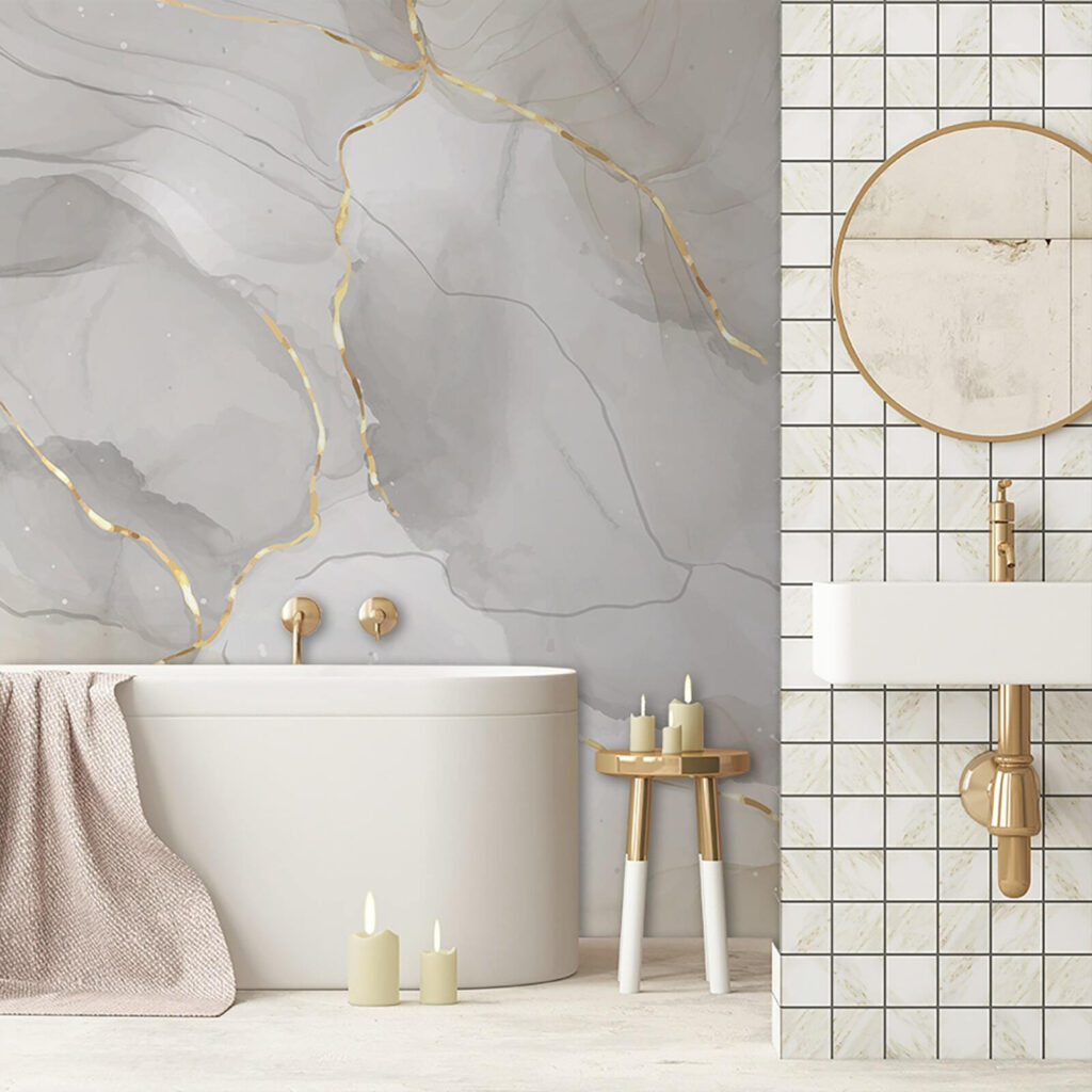 Veines pâles et lueurs dans un intérieur