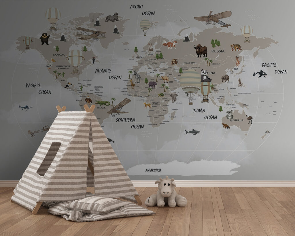 Mappemonde des animaux — intérieur 4