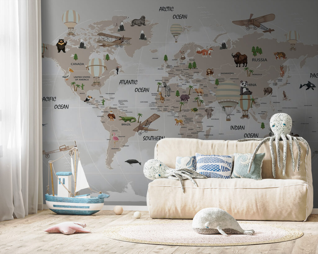 Mappemonde des animaux — intérieur 5