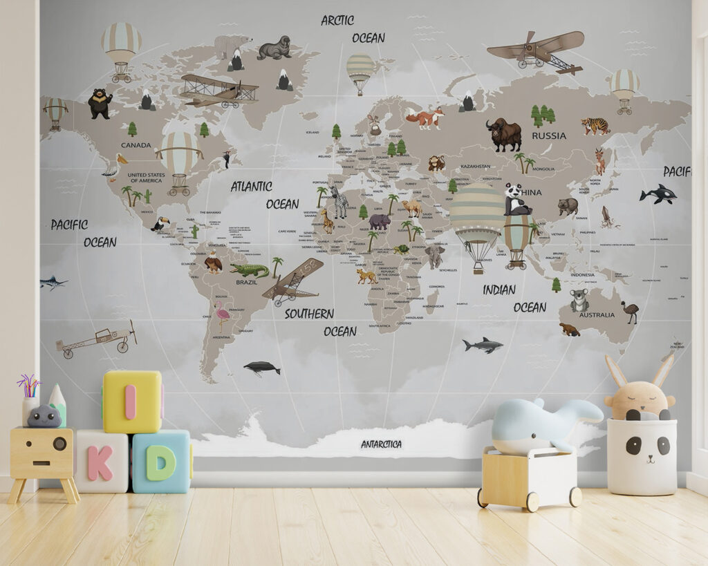 Mappemonde des animaux — intérieur 7