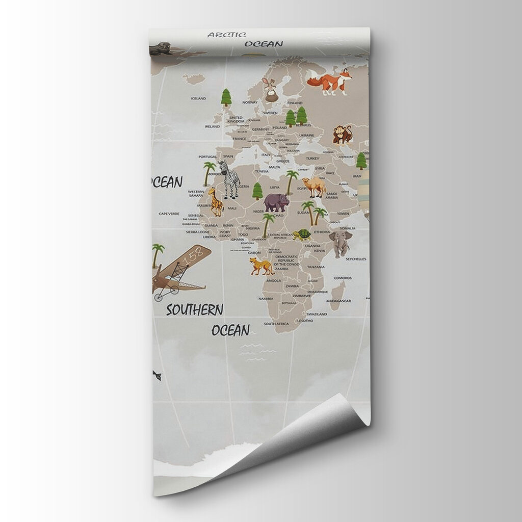 Mappemonde des animaux — vue du produit