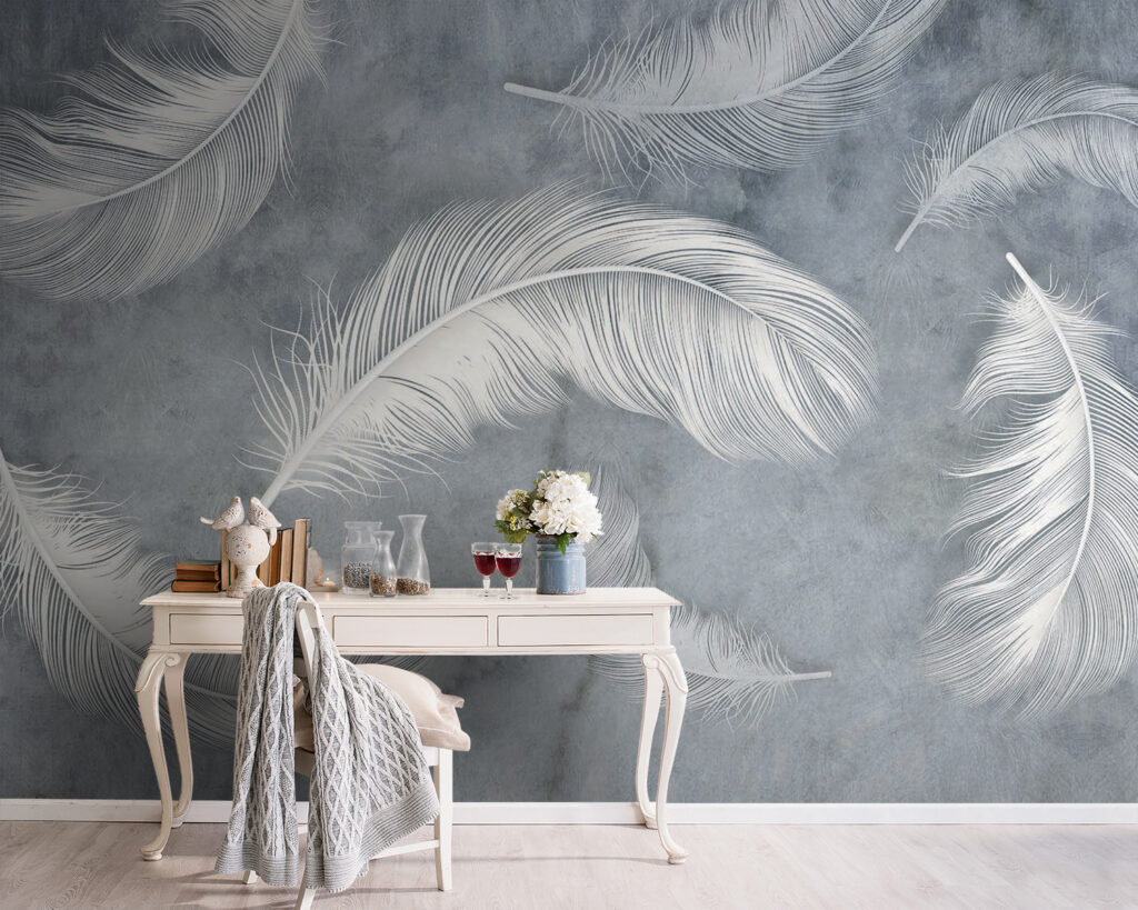 Plumes blanches — intérieur 1