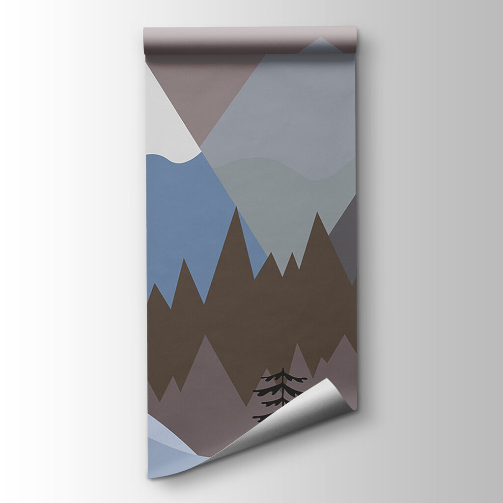 Montagnes et forêt — vue du produit