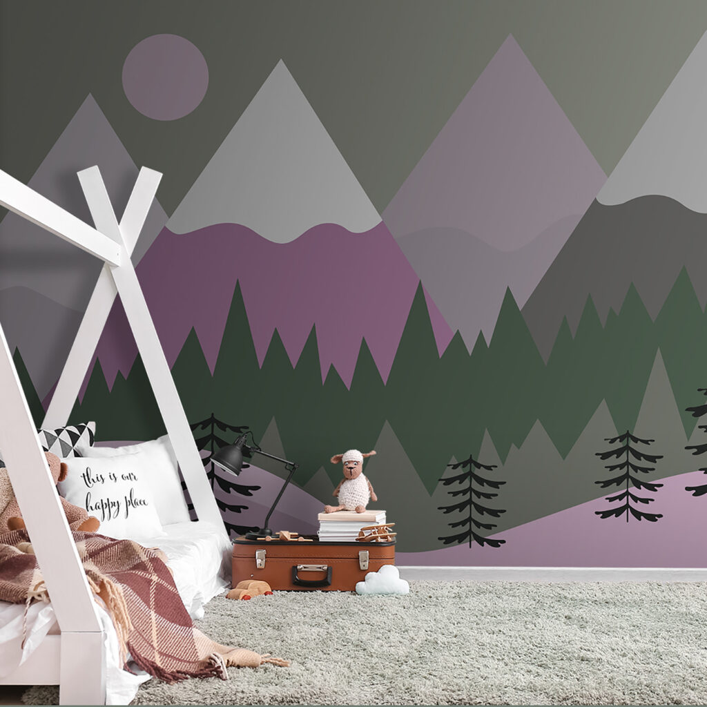 Montagnes et forêt — intérieur 1