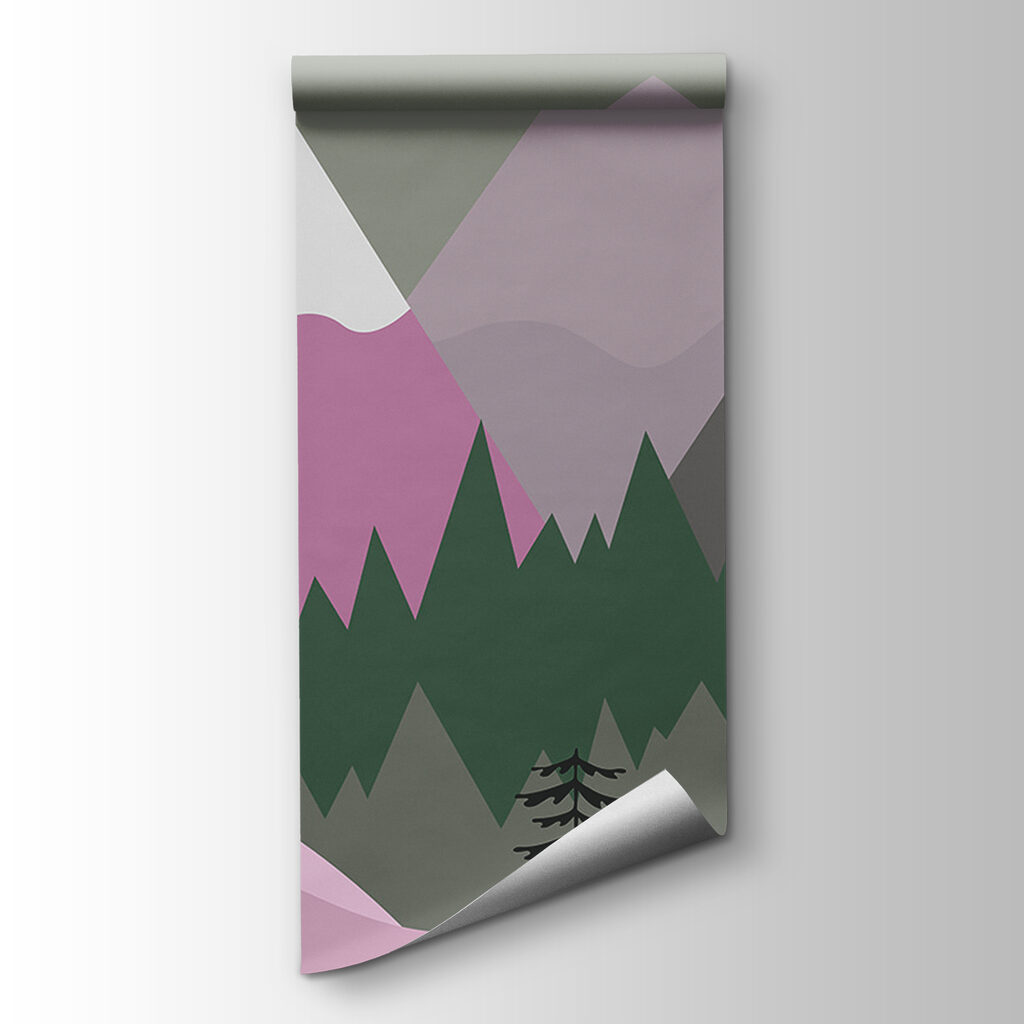 Montagnes et forêt — vue du produit