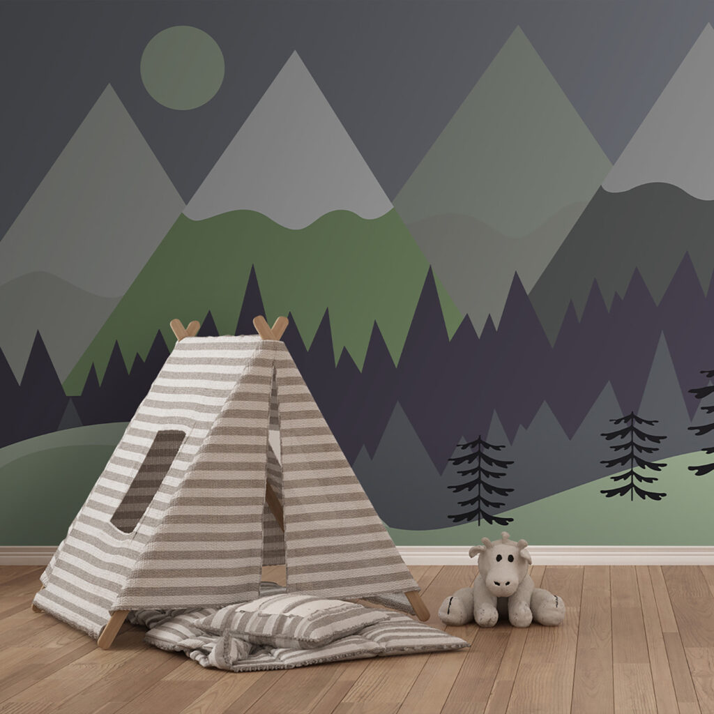 Montagnes et forêt — intérieur 1