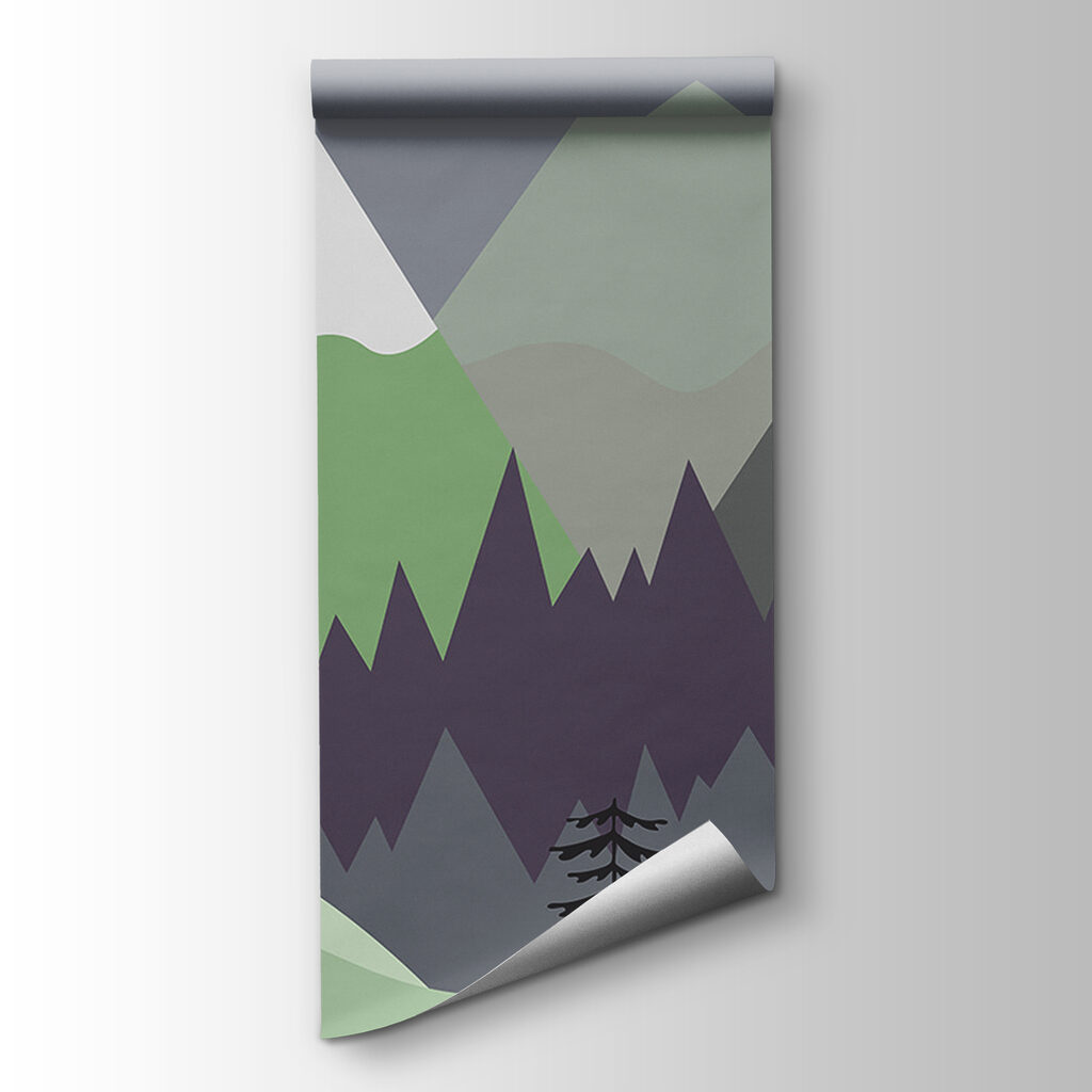 Montagnes et forêt — vue du produit