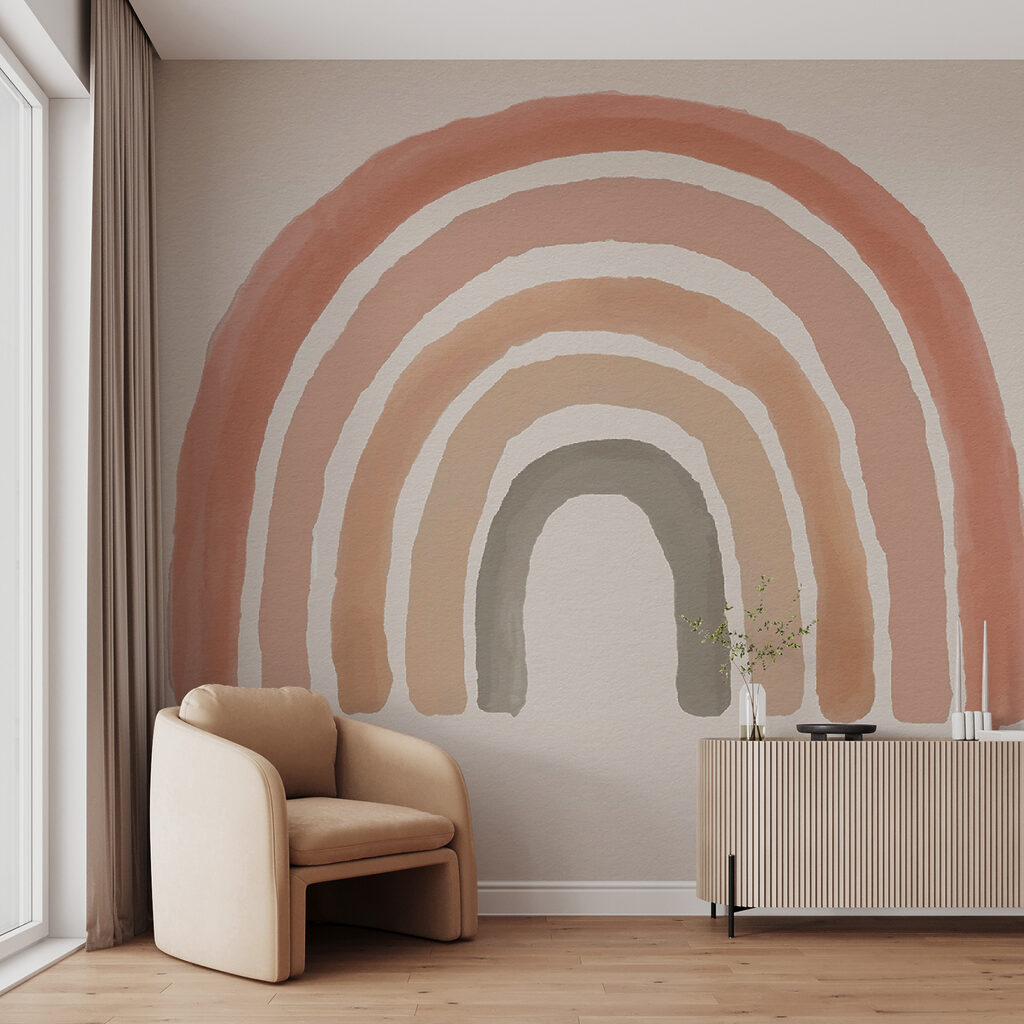 Arc-en-ciel rose et gris — intérieur 2