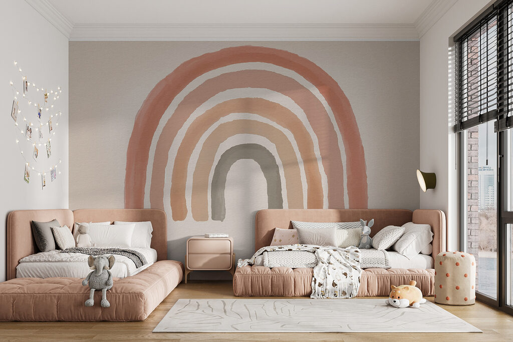 Arc-en-ciel rose et gris — intérieur 3