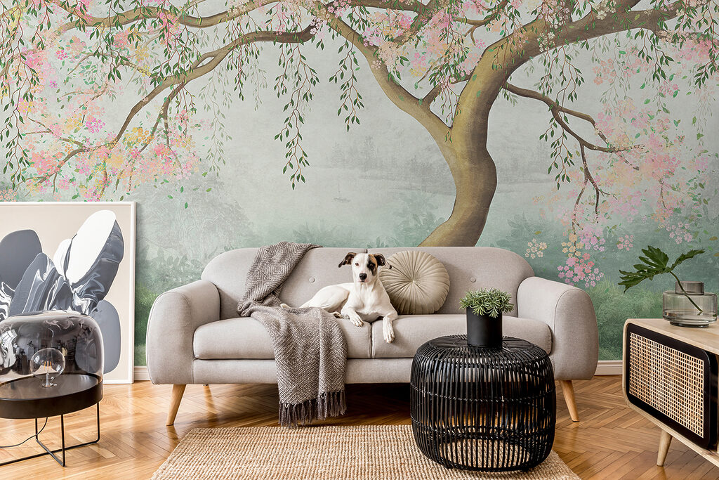Arbre aux fleurs roses — intérieur 3