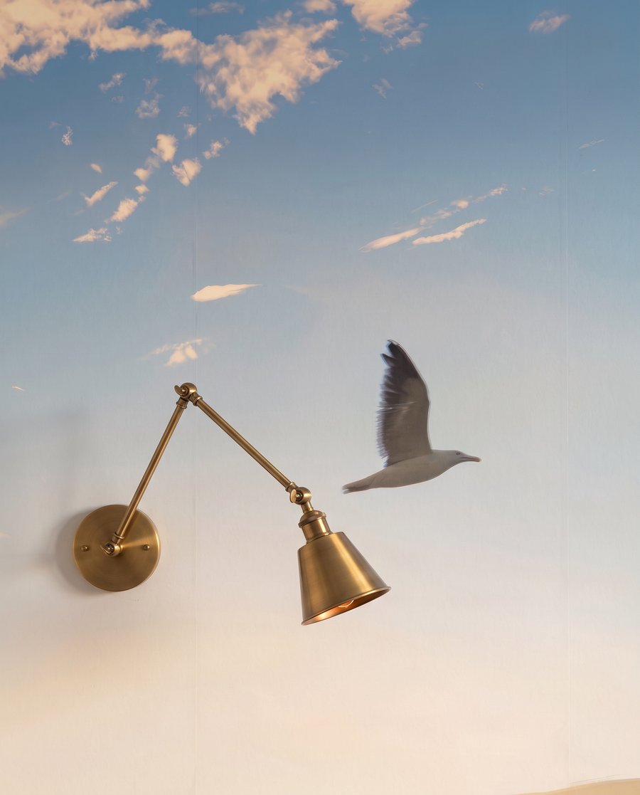 Oiseaux au-dessus de l’écume — détail
