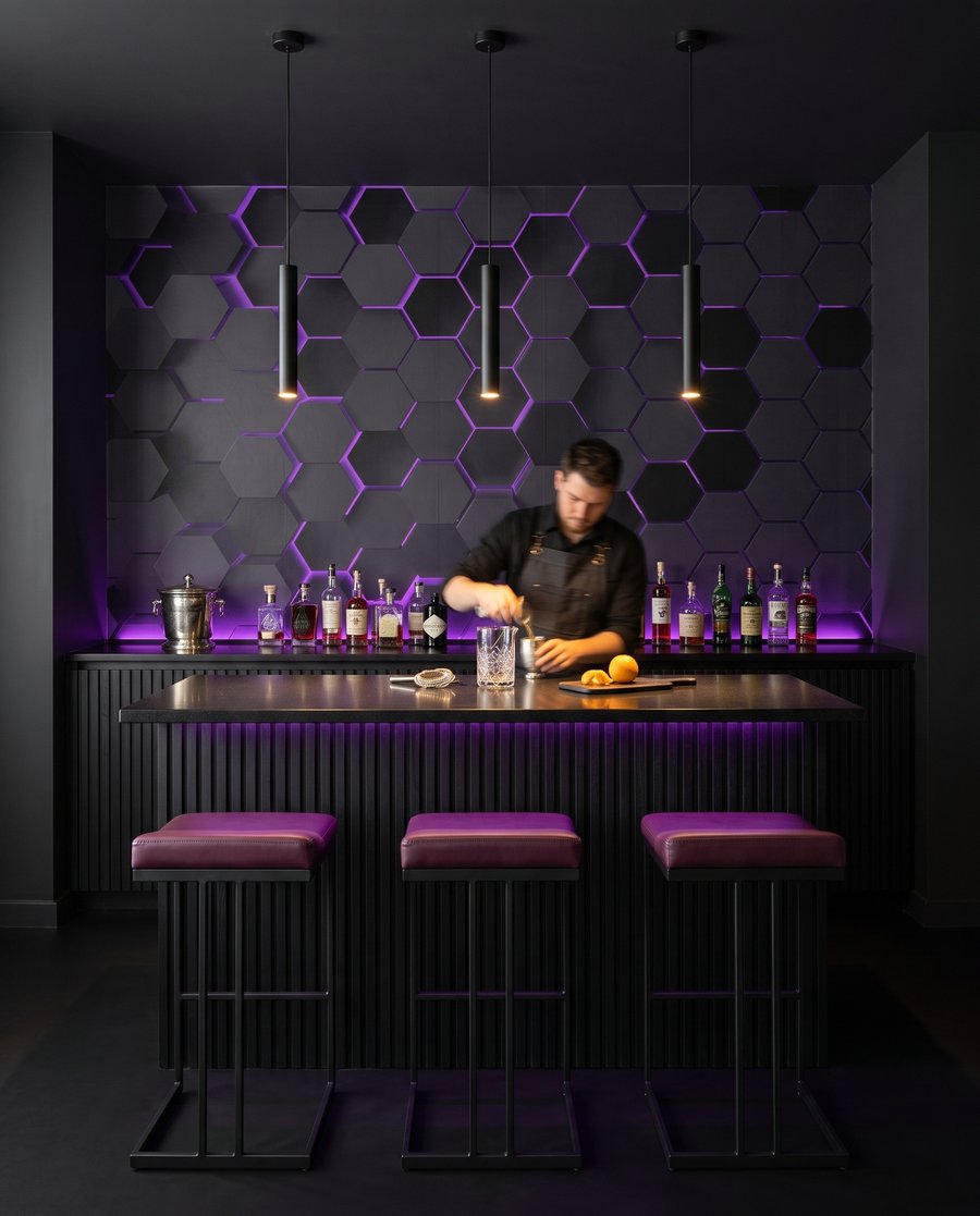 Lumière en hexagones — intérieur 5