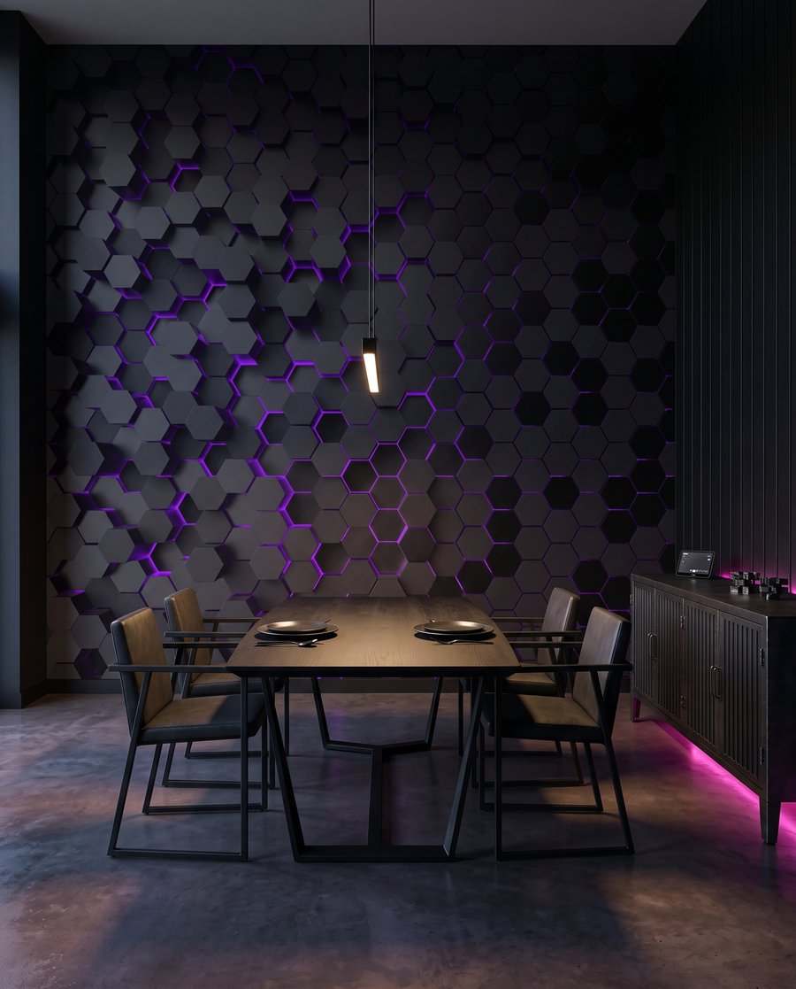 Lumière en hexagones — intérieur 6