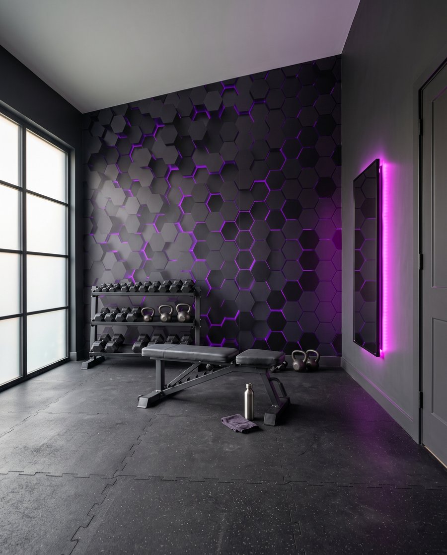 Lumière en hexagones — intérieur 8