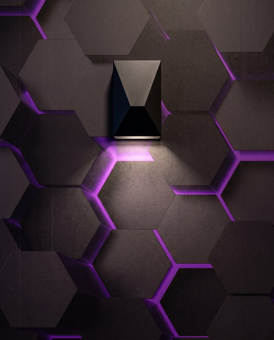 Lumière en hexagones — détail