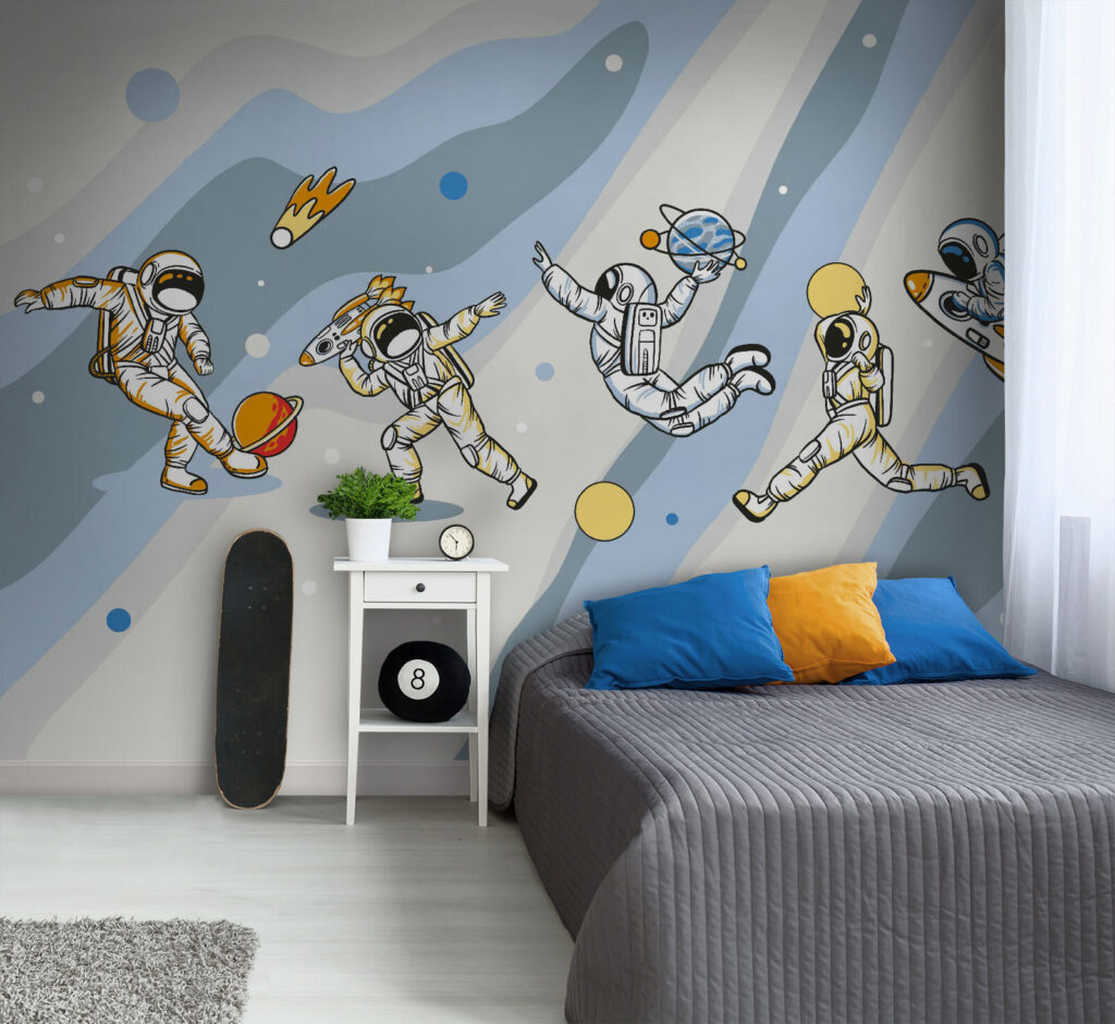 Jeux d’astronautes dans un intérieur