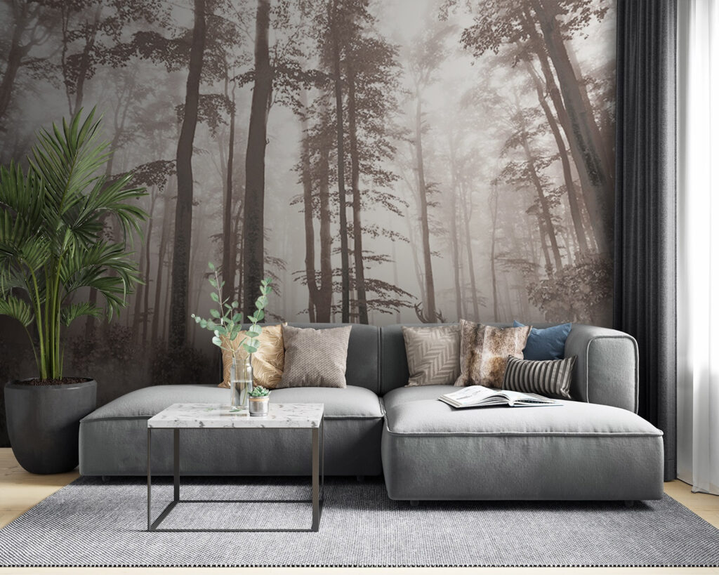 Forêt monochrome — intérieur 1