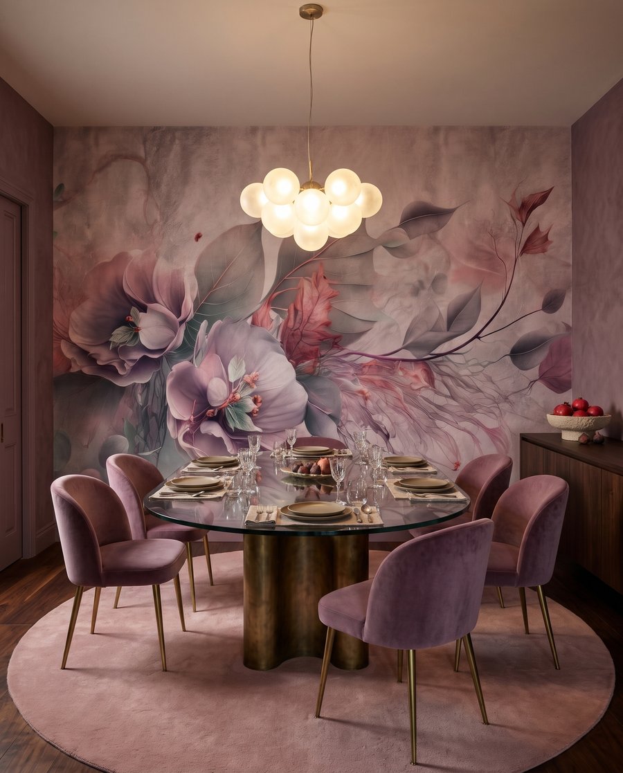 Fleurs et brindilles plumeuses — intérieur 5