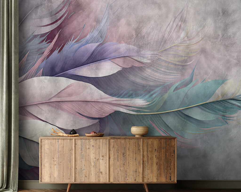 Plumes superposées — intérieur 1
