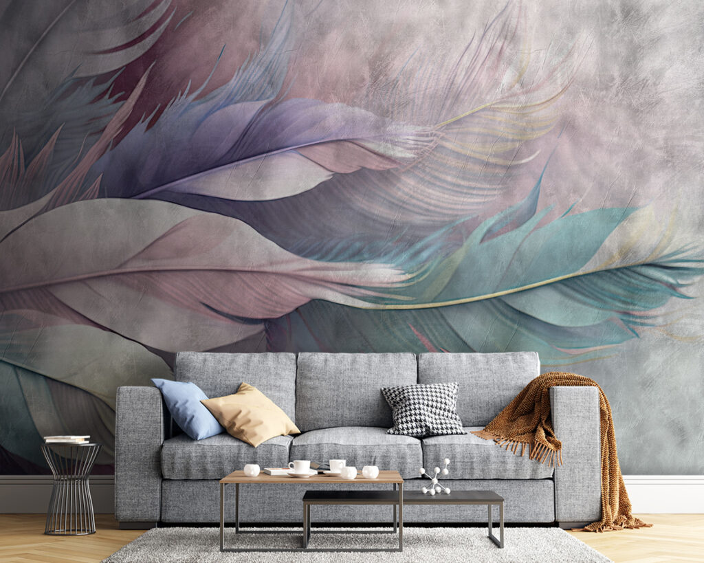 Plumes superposées — intérieur 3