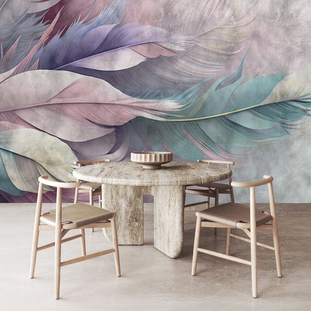 Plumes superposées — intérieur 5