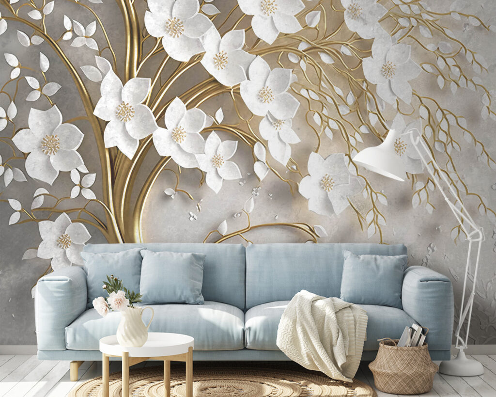 Branche d’arbre fleurie — intérieur 3