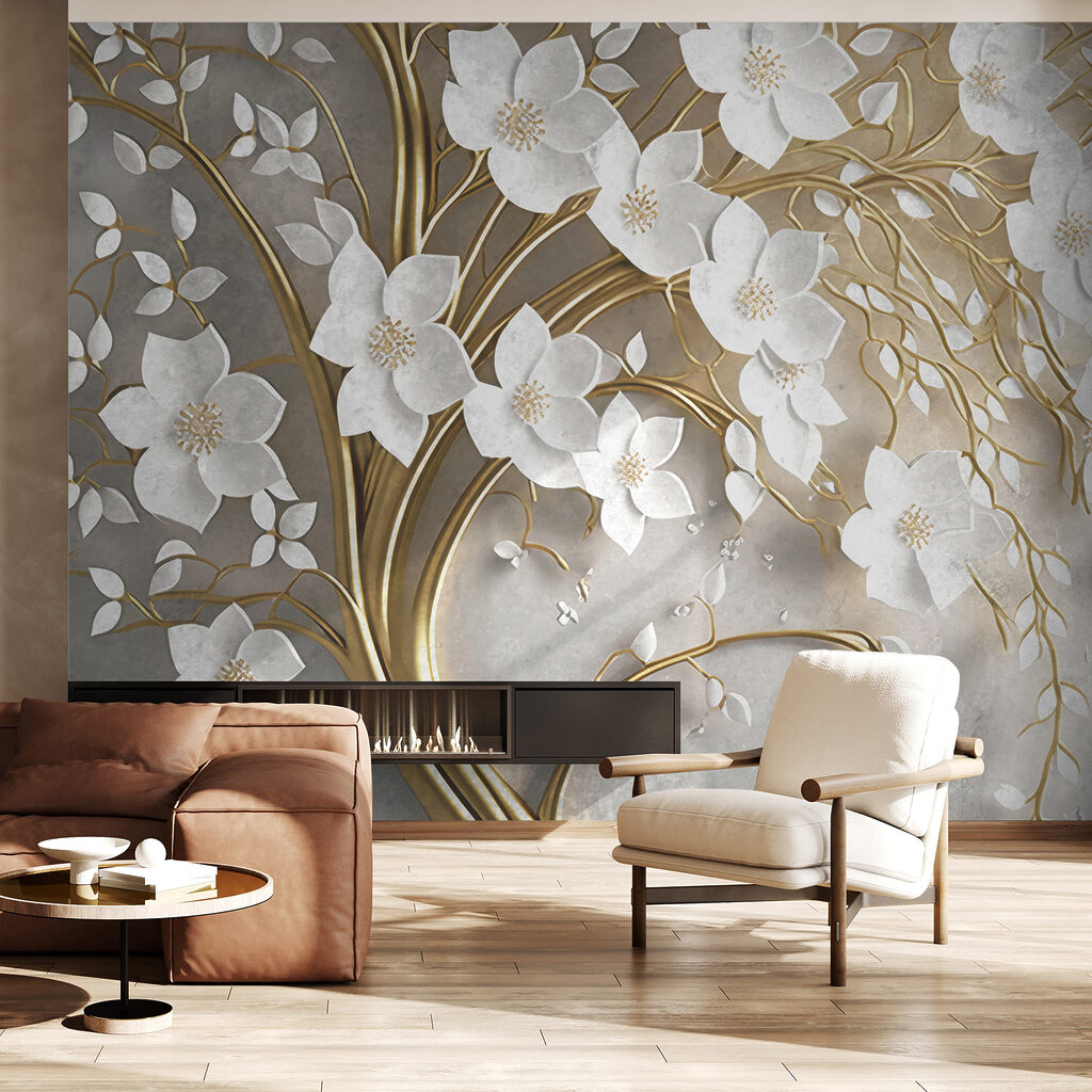 Branche d’arbre fleurie — intérieur 1