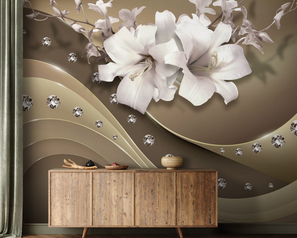 Fleurs aux reflets scintillants — intérieur 1