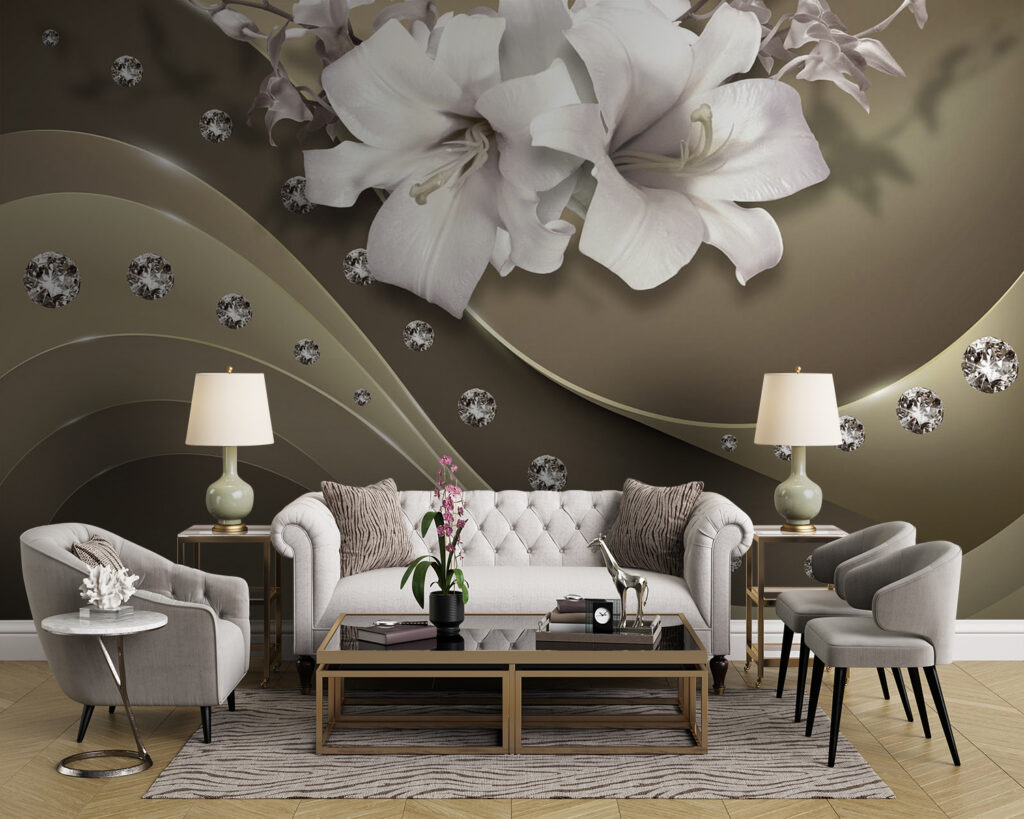 Fleurs aux reflets scintillants — intérieur 3