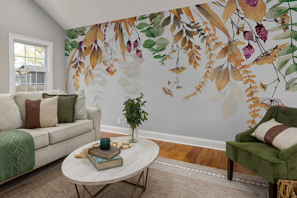 Élégance botanique sur blanc — intérieur 5