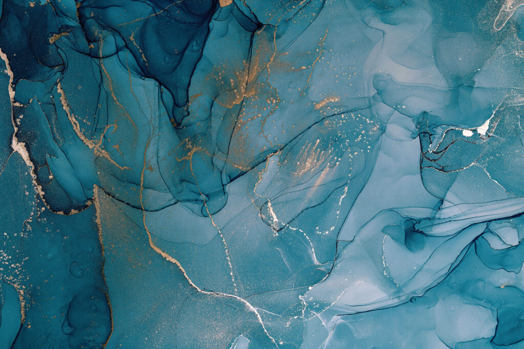 Courant de bleu profond — motif complet