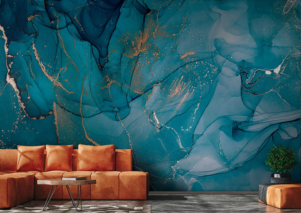 Courant de bleu profond — intérieur 2