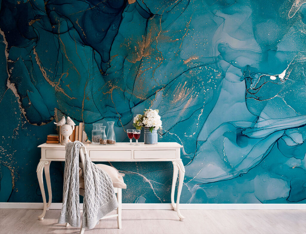 Courant de bleu profond — intérieur 3