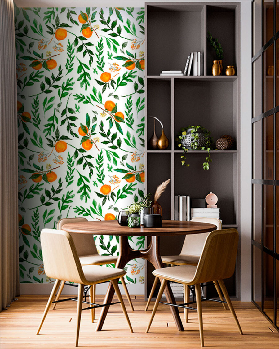 Oranges et feuillage — intérieur 3