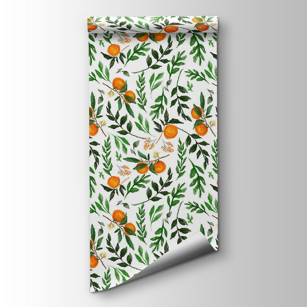 Oranges et feuillage — vue du produit