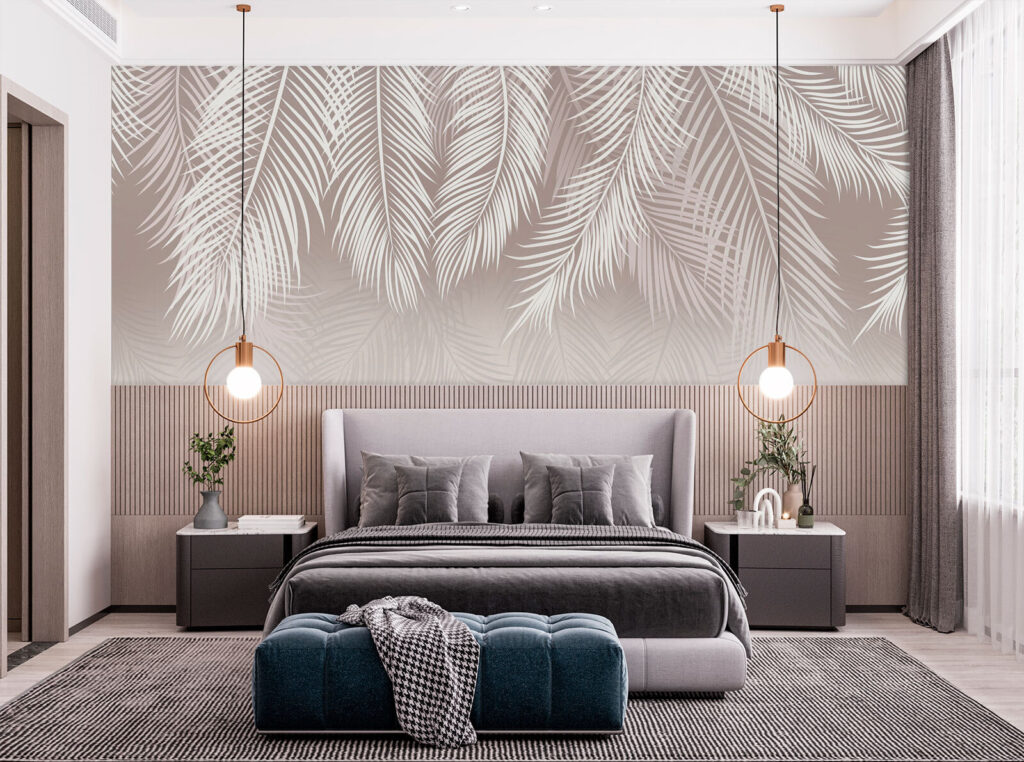 Palmes blanches et ombres — intérieur 2