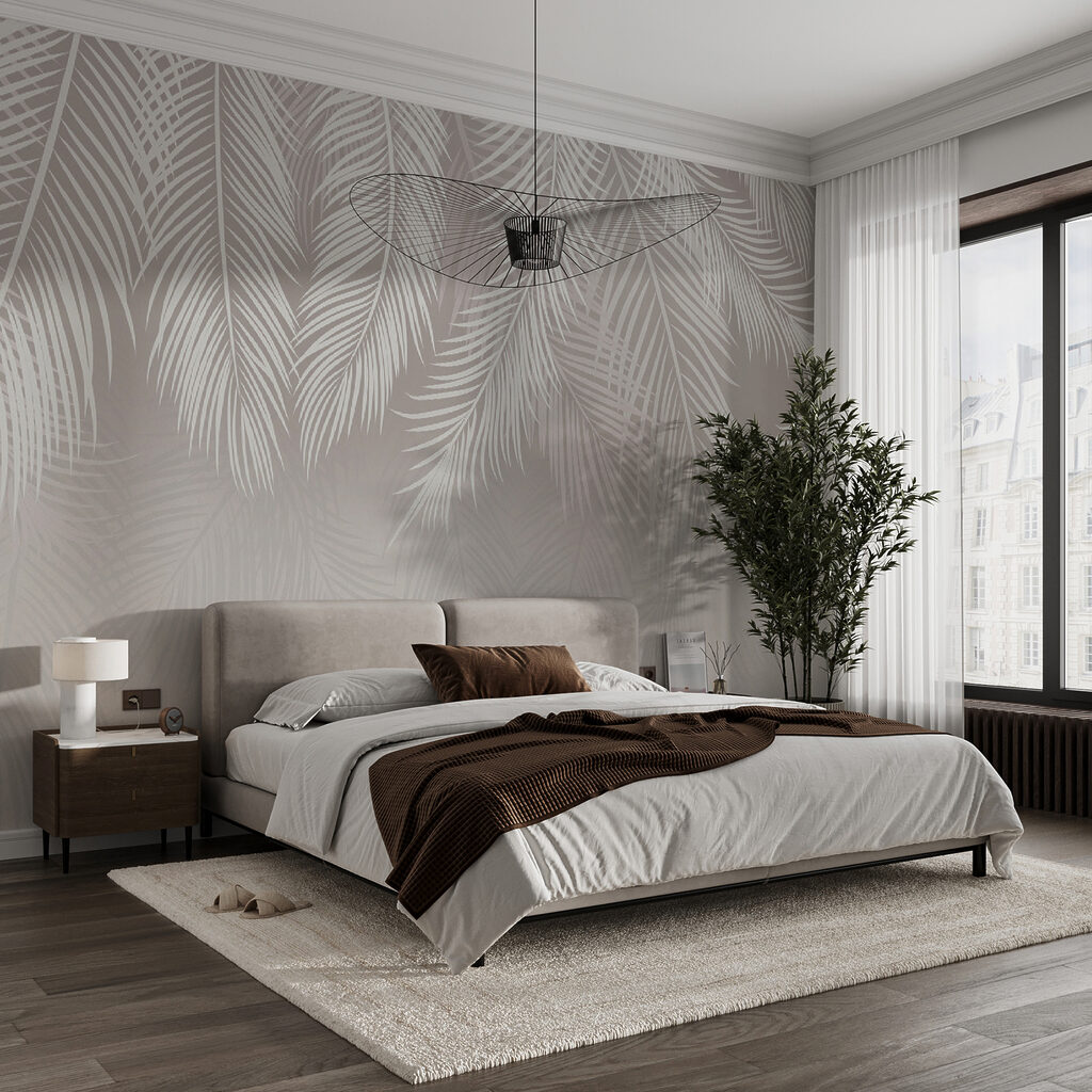 Palmes blanches et ombres — intérieur 4