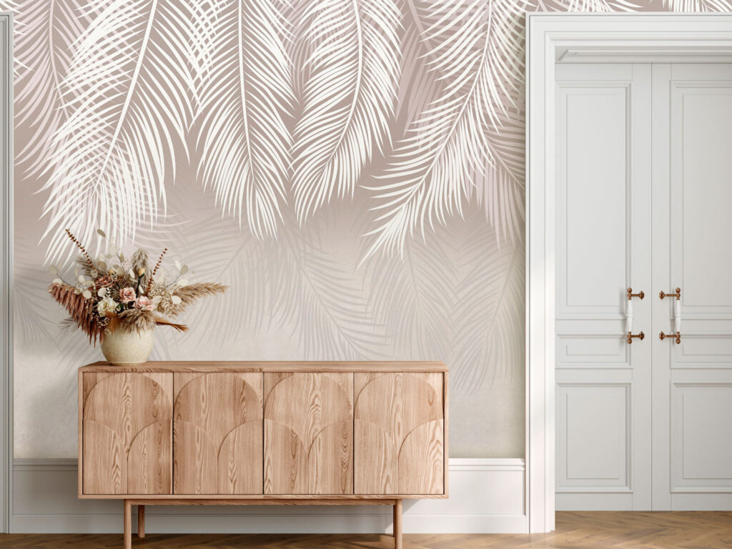 Palmes blanches et ombres — intérieur 1
